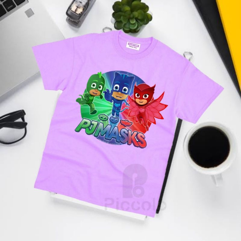 BAJU KAOS ANAK PJ MASKS BANAN PREMIUM CATOON (FREE NAMA ANAK)