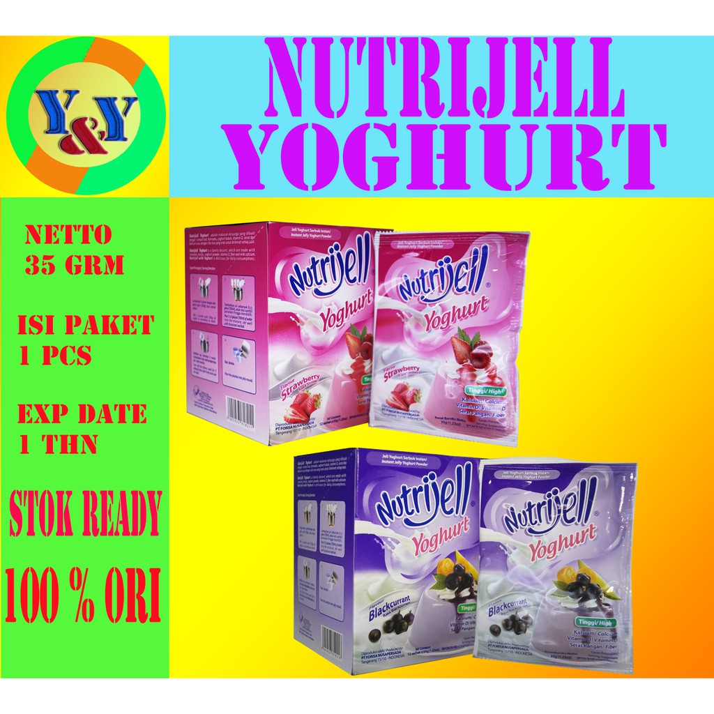 

Nutrijell Yoghurt 1 sachet 35 gr