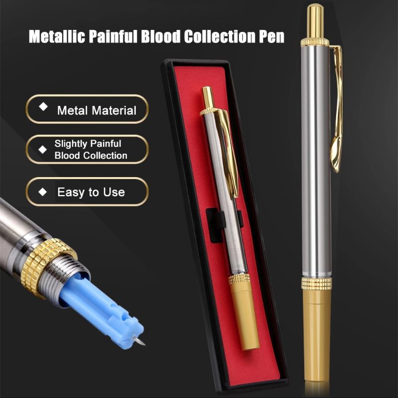 Pen Lancing Device Stainless Sammora SM 158 / Pena Lancet Bekam Stainles Automatic Original Sammora SM158