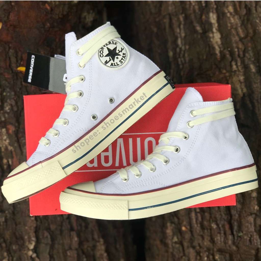 SEPATU CONVERSE 70S HIGH FULL WHITE ALL STAR CHUCK TAYLOR OBRAL MURAH