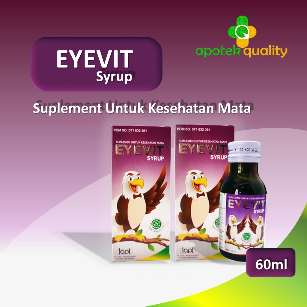 VITAMIN KESEHATAN MATA ANAK MINUS BURAM EYEVIT SIRUP 60 ML VITAMIN SIRUP MATA ANAK/DEWASA PERAWATAN 