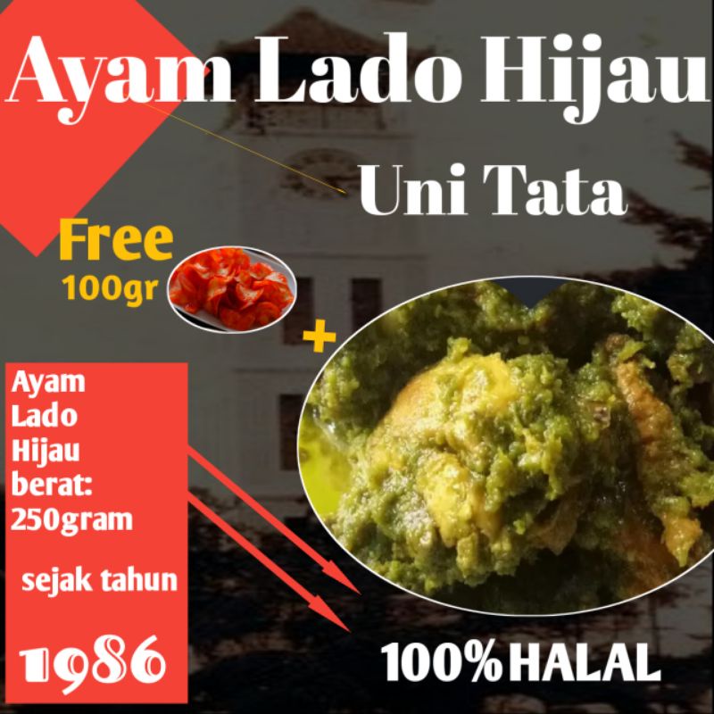 

Ayam Cabe Ijo / Ayam Sambal Cabe Ijo | uni tata khas Bukittinggi.
