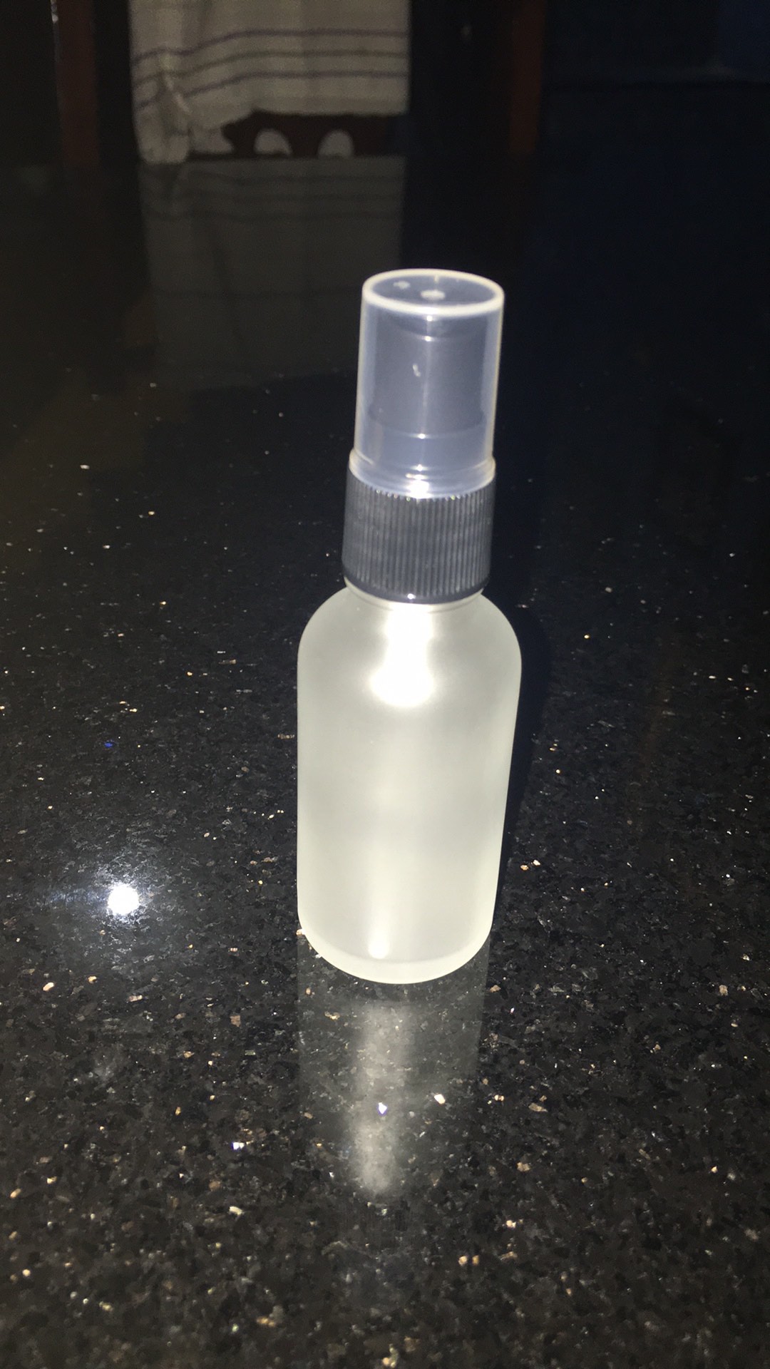 Botol Kaca Doff / Frosted Putih 30ml Tutup Spray Dan Pump - Aromatherapy Accessories Essential Oil