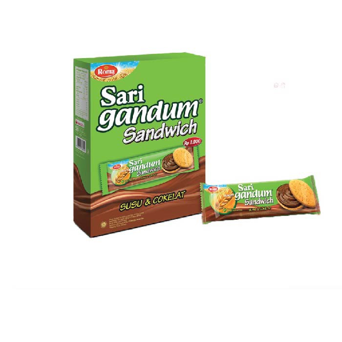 

Sari Gandum Sandwich 39gram Box (12 pcs)