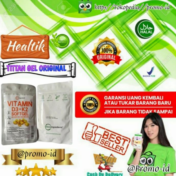 VITAMIN D3 125mcg 5000 IU k2 Microingredients Vitamin K2 100mcg Asli