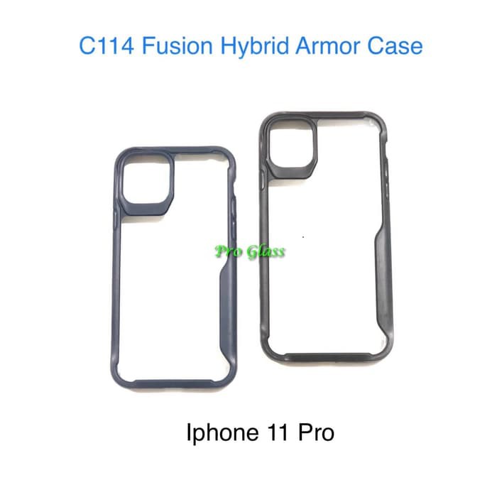 C114 Iphone 11 / 11 PRO / 11 PRO MAX Fusion Hybrid Premium Armor Case Silicone Acrylic