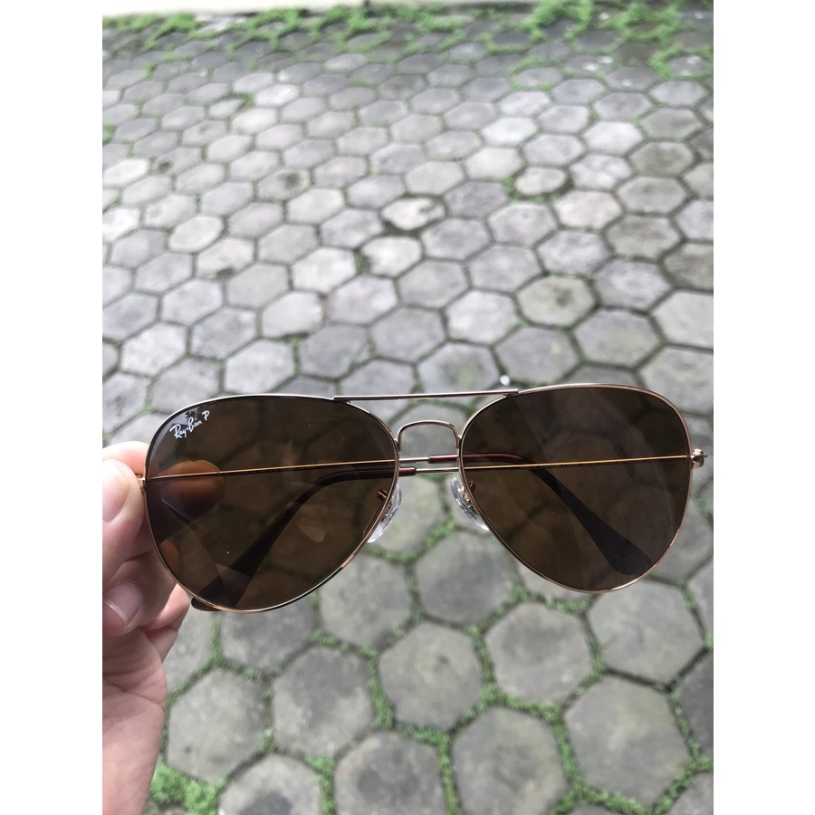 Kacamata rayban aviator 3026 polar