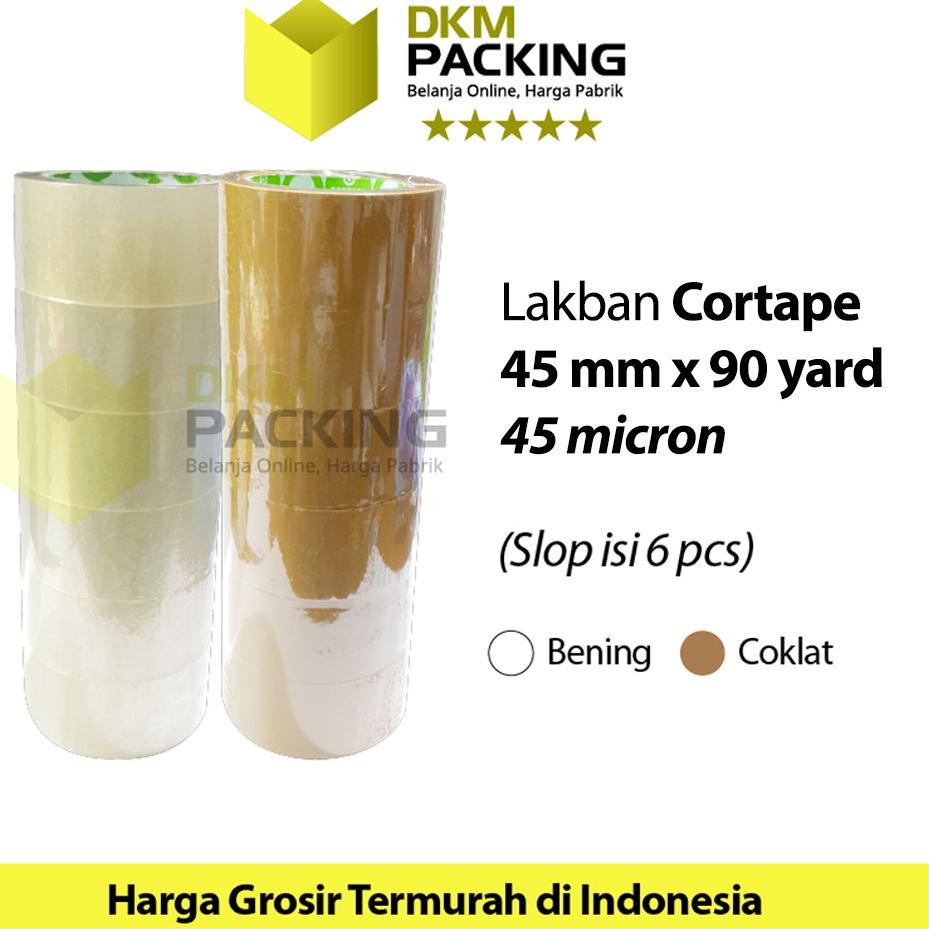 

Terbaik Lakban 45mm x 90yard CORTAPE Plakban Isolasi PREMIUM TERMURAH /SELOP
