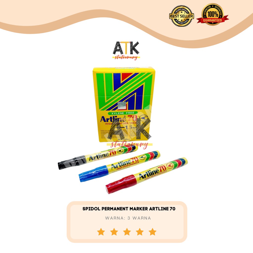 

Spidol Permanent Marker Artline 70 atk