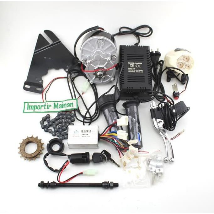 set sepeda listrik dinamo 24V 250W MY1016Z aksesoris sepeda E-bike