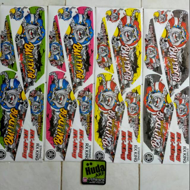 Striping lis stiker custom yamaha RX KING -bulldog