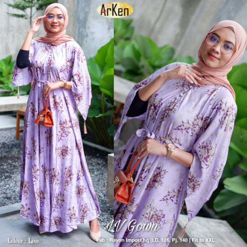 NIVEA, RANTIKA, MAXY & LV GOWN ORI ARKEN (Gamis Batik)
