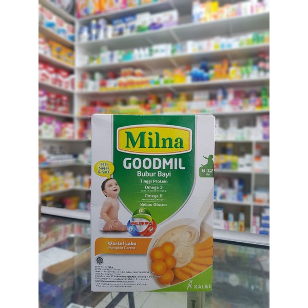 Milna Goodmil 6-12 Bulan Wortel Labu / Bubur Bayi / Bubur Milna