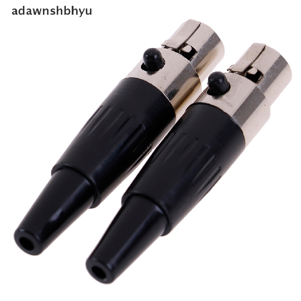 Adawnshbhyu 1Pc Konektor Mikrofon Audio XLR Mini 34pin Female Plug XLR Kecil Untuk MIC