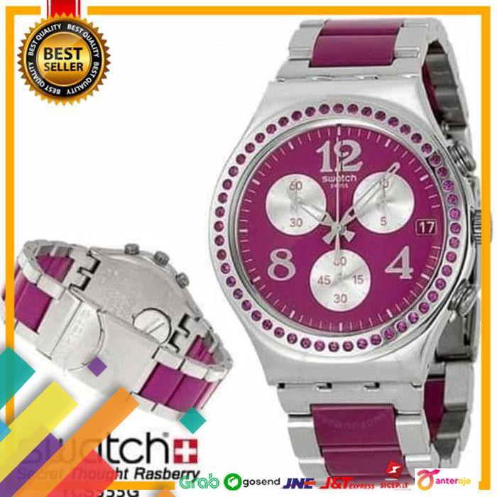 NEW.. SWATCH YCS555G ORIGINAL - SWATCH IRONY CHRONO JAM TANGAN SWATCH WANITA ..TERBARU
