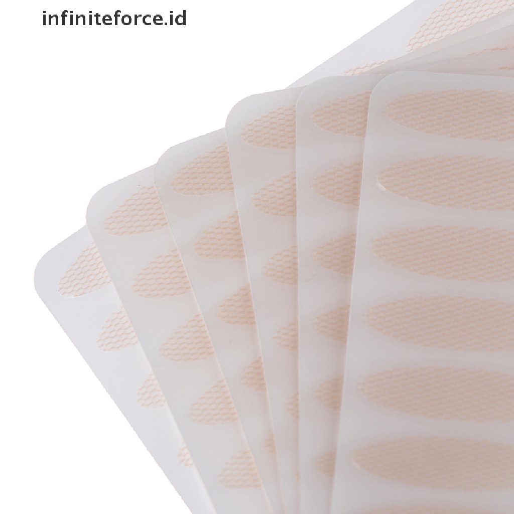 (infiniteforce.id) 5 Pak Stiker Lipatan Mata Invisible Bahan Mesh Gauze