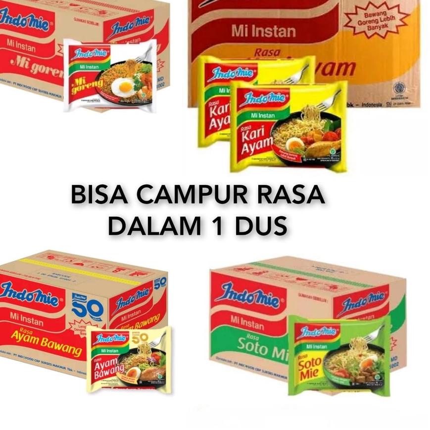 

44F✡ SB Collection Indomie Goreng , Indomie Soto , Indomie Ayam Bawang, Kari 1 karton / 1 Dus isi 40 Pcs / Bisa Campur Model Baru