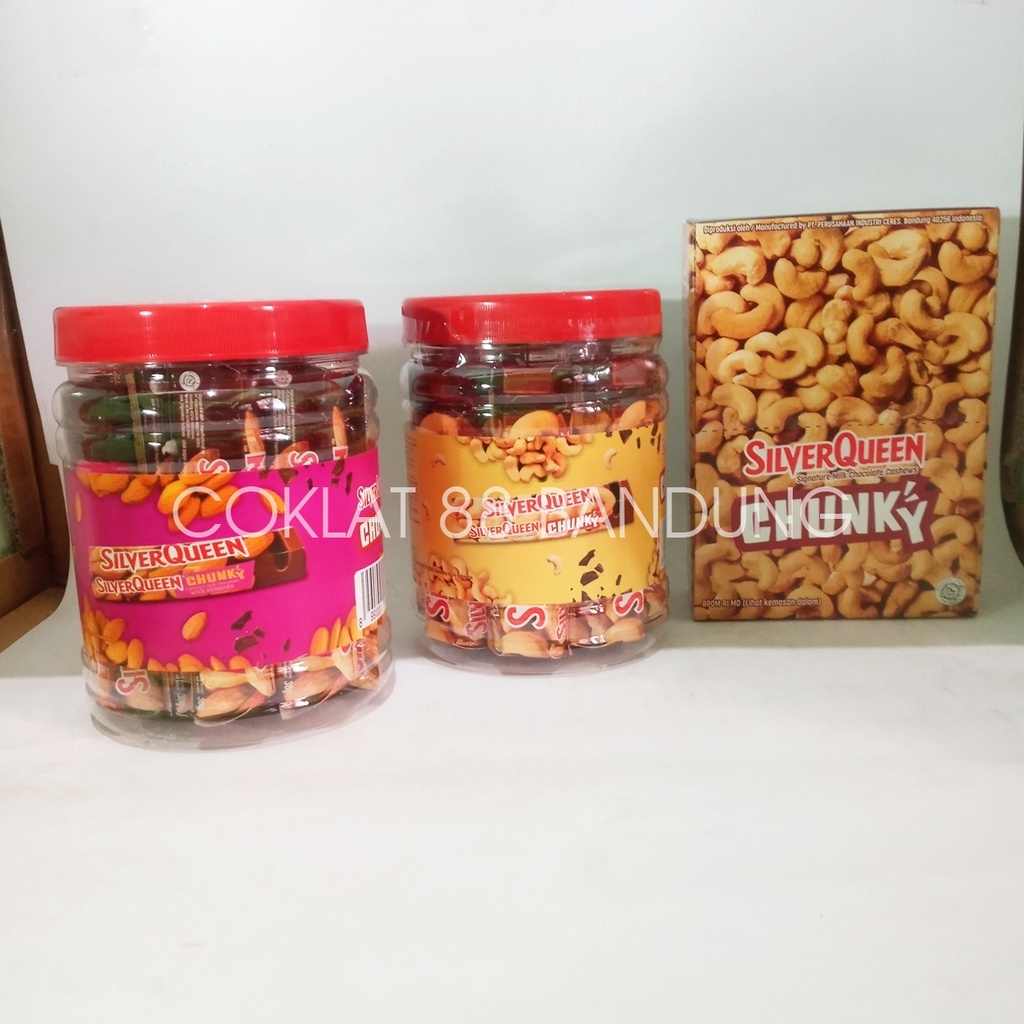 

ADR SILVERQUEEN CHUNKY BAR 1 BOX 12 X 26gr, COKLAT SILVERQUEEN CHUNKY BAR MINI TOPLES 26 gram
