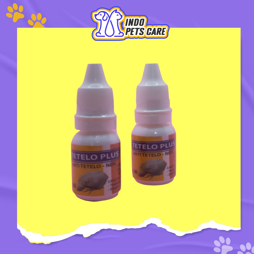 OBAT ANTI TETELO NDV AYAM - TETELO PLUS DROP 10ML - OBAT SAKIT LEMES LESU LUMPUH GANGUAN SYARAF AYAM