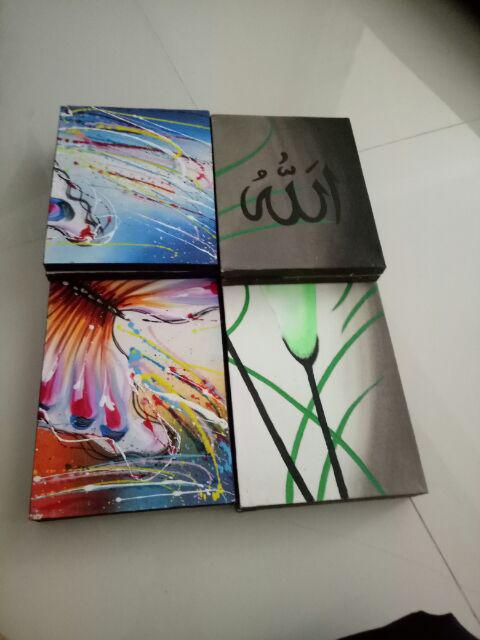 Lukisan Kupu Purple Hiasan Dinding Dekorasi Rumah