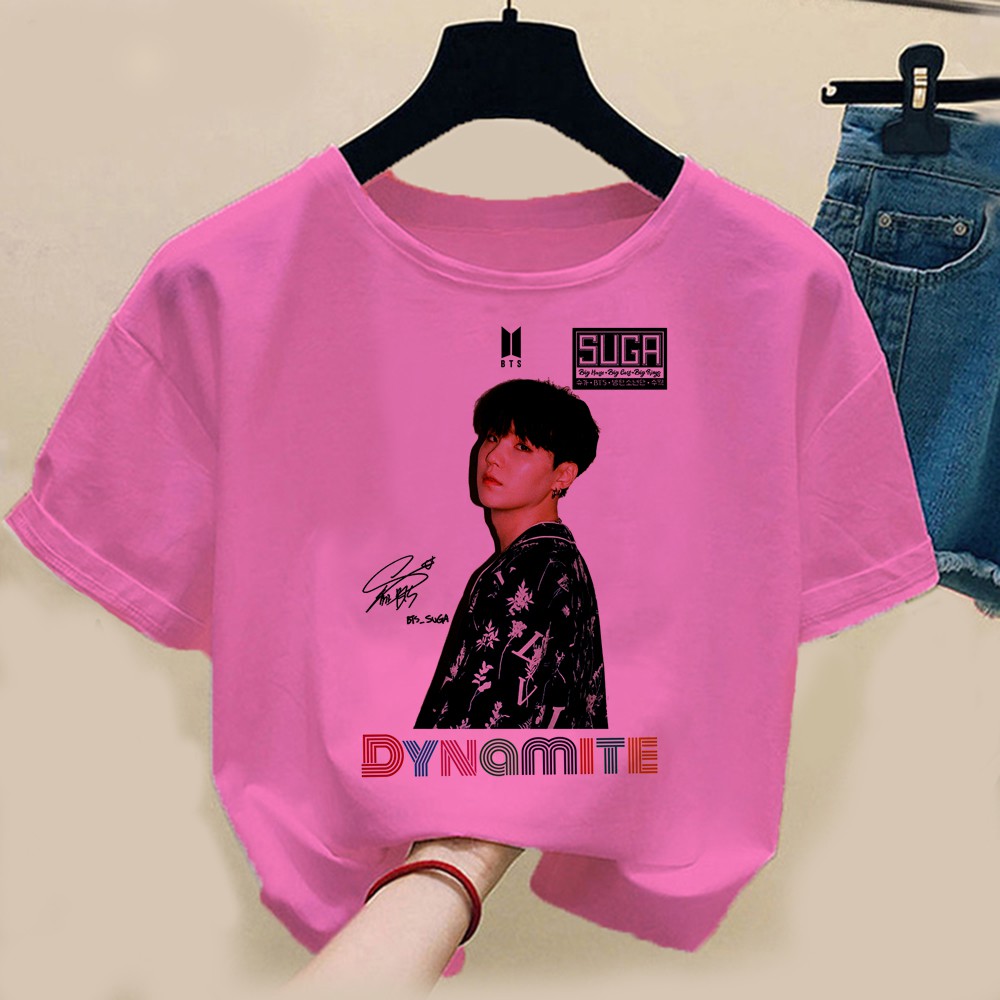 FLEURIR - KAOS  SUGA FACE WANITA DEWASA LENGAN PENDEK JUMBO TEE KPOP