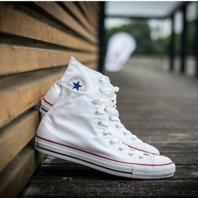 Sepatu Converse Classic OX Allstar Full White Putih Sneakers Kado Hadiah Pria Wanita Couple Murah