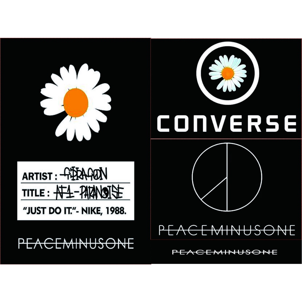 STICKER PEACEMINUS0NE G-DRAG0N BIGBANG / STIKER KPOP MURAH Min.5pcs