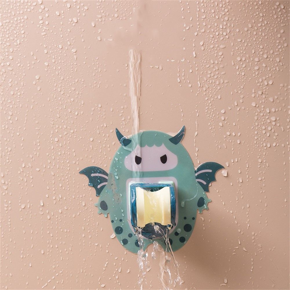 SOLIGHTER Home Shower Head Holder Cartoon Sprayer Bracket Shower Stand Universal Self-adhesive Wall Mounted Bathroom Accessories Plastic Adjustable Nozzle Base