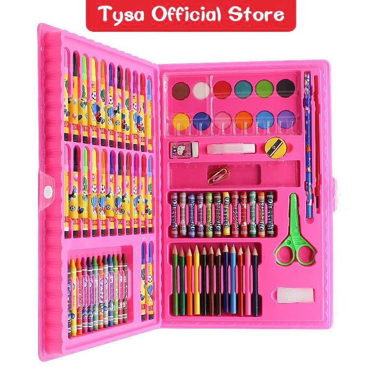 

[(BAYAR DITEMPAT) Crayon Mewarnai Pensil Krayon 86 Warna Alat Menggambar atau Mewarnai- Water color Pen/Pencil/Crayon