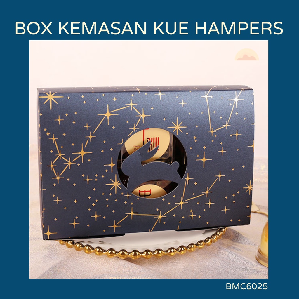 

[5 PCS] Box Kotak Packaging Imlek Nastar Mooncake Kue Bulan isi 6 BMC4025