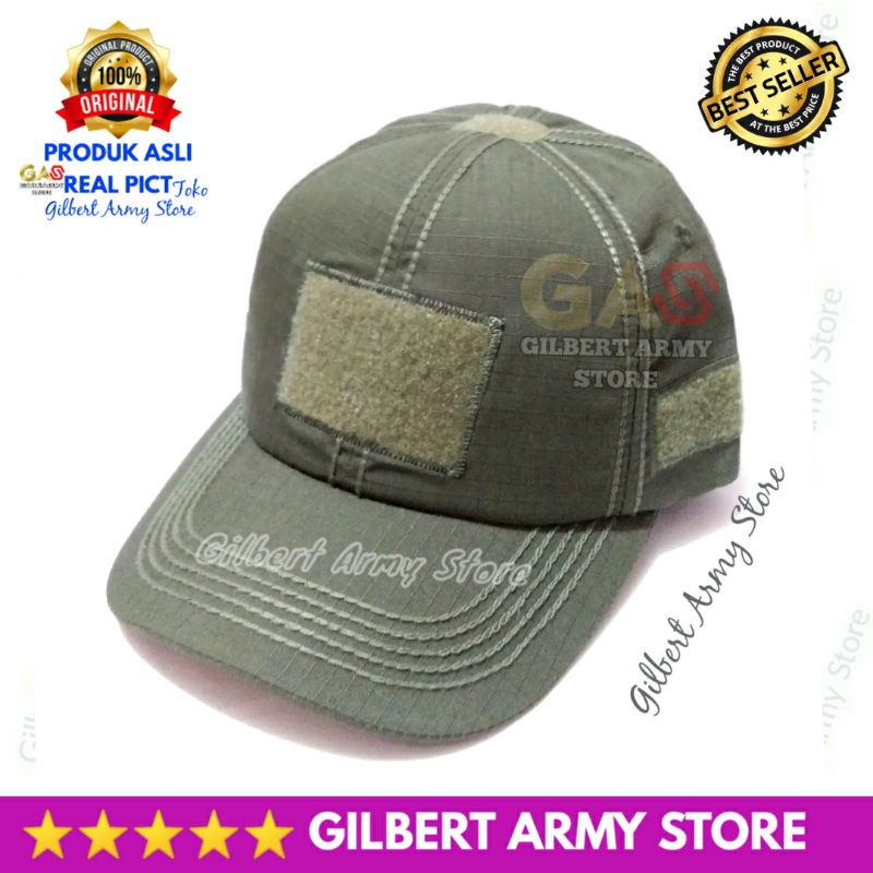 Topi Velcro Hijau Army Tni Gilbert Army Store Tactical