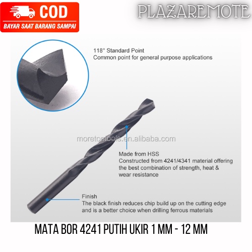 MATA BOR 4241 HOLE SAW 8 MM LURUS Gergaji Kayu HSS Drill Bit Kayu Logam Plastik