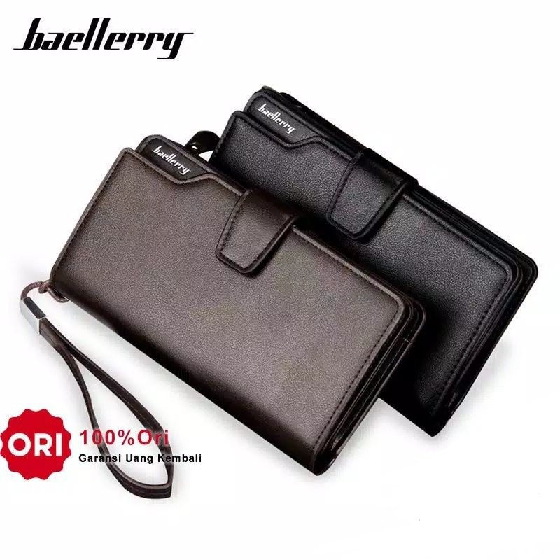 DOMPET BAELLERRY AS016-3 ORIGINAL Premium Leather Dompet Panjang Pria bisa Wanita Best Seller 2020
