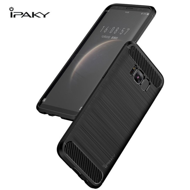 CASE SLIM FIT CARBON IPAKY SAMSUNG GALAXY S8 SAMSUNG GALAXY S8 BIASA SOFTCASE - FA