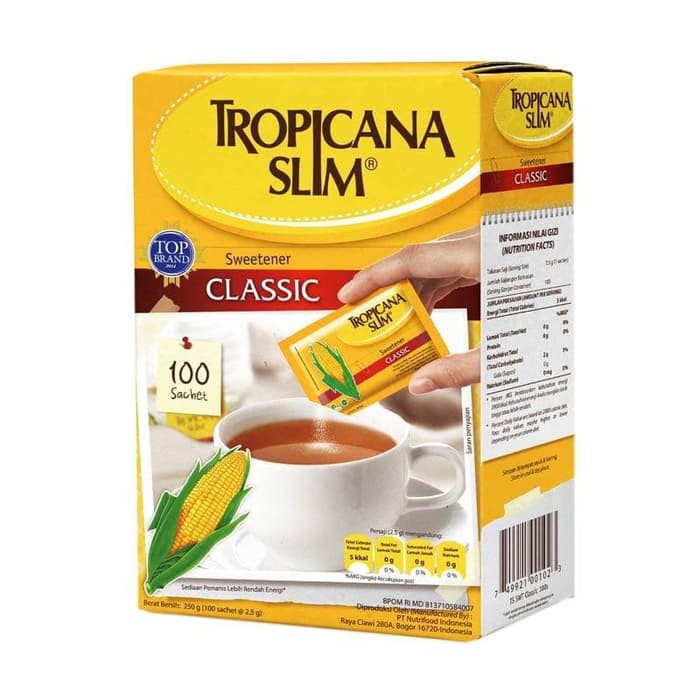 

Tropicanan Slim Sweetener Classic isi 100
