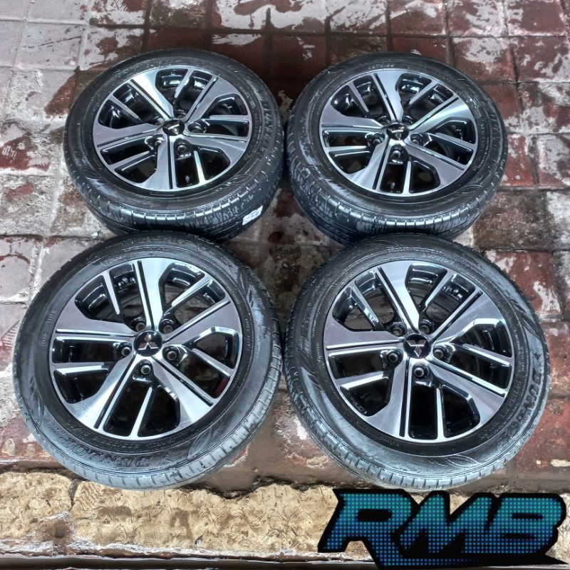 VELG STANDAR MOBIL X-PANDER RING 16 DAN BAN DUNLOP 205 55 R16 COCOK BUAT ERTIGA GRANDMAX L300 APV
