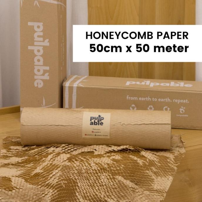 

50CM X 50M ECO HONEYCOMB PAPERWRAP FRIENDLY BUBBLE WRAP - PULPABLE DHF5143VFF