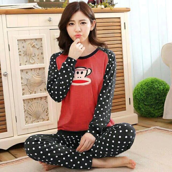 Piyama Tidur Red Monkey