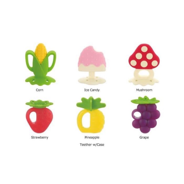 RICHELL TEETHER WITH CASE - gigitan bayi