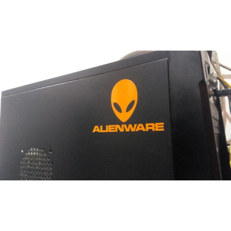 cutting sticker alienware