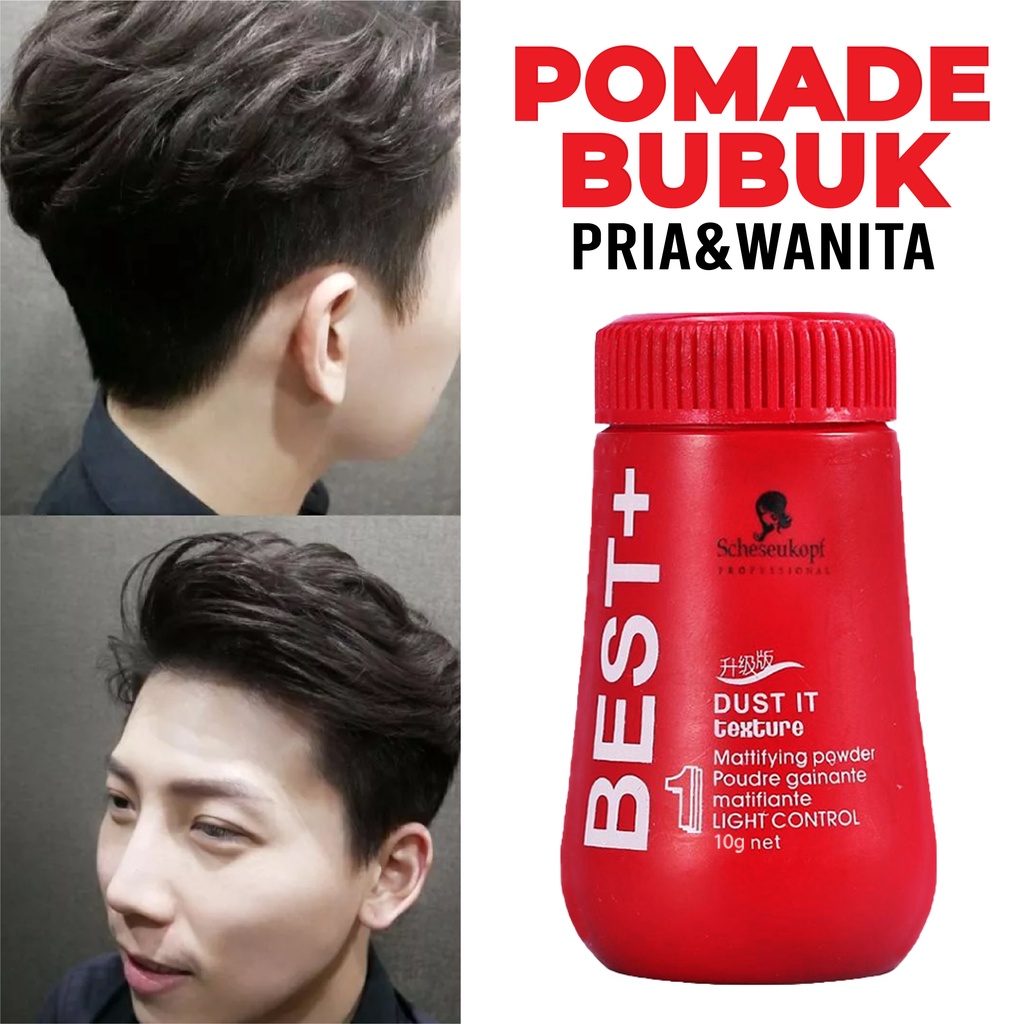 (COD) POMADE BUBUK BEDAK RAMBUT BEST+ HAIR STYLING POWDER PRIA DAN WANITA