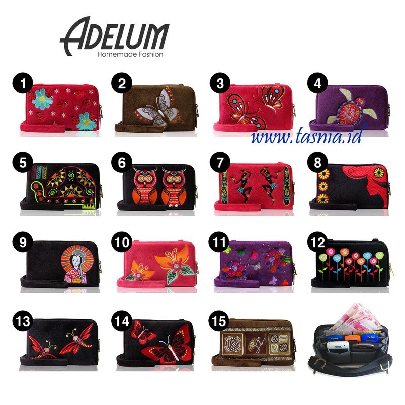 CUCI GUDANG Dompet tas Kerja selempang wanita muat tablet 7 inch Adelum HPO PALING MURAH