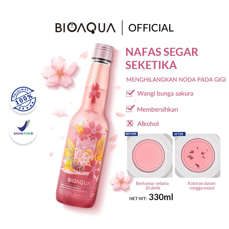 ✨ AKU MURAH ✨ Bioaqua Mouthwash 330ml / Obat Kumur Probiotic SERIES BOTOL