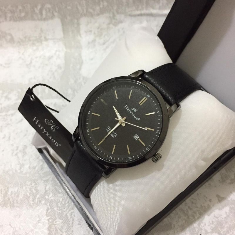 Haryxson HCM3001 KULIT TANGGAL / JAM TANGAN ANALOG COUPLE WATERPROOF / JAM TANGAN PRIA / JAM TANGAN 