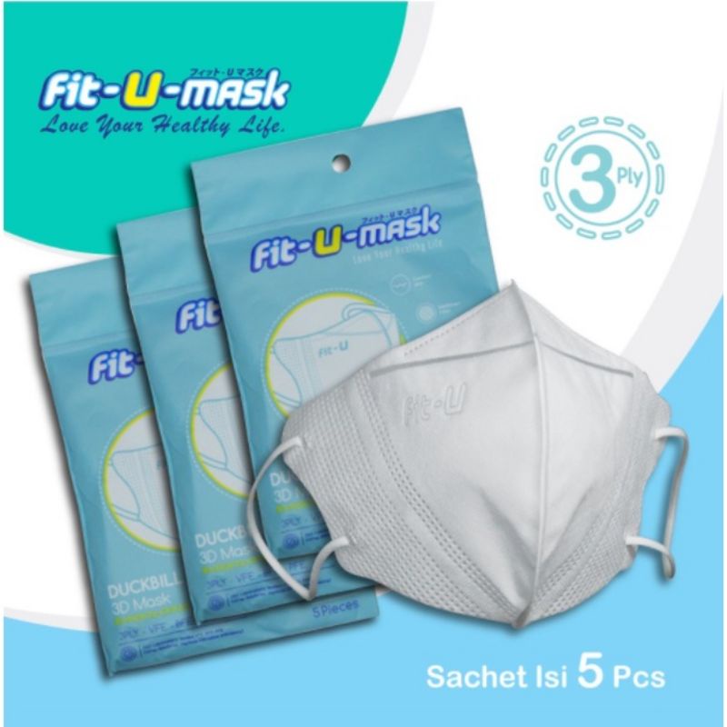 Fit U Mask Duckbill Sachet 5 Pc