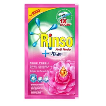 Rinso Cair per Sachet / Rinso cair pembersih pakaian / Rinso cair murah