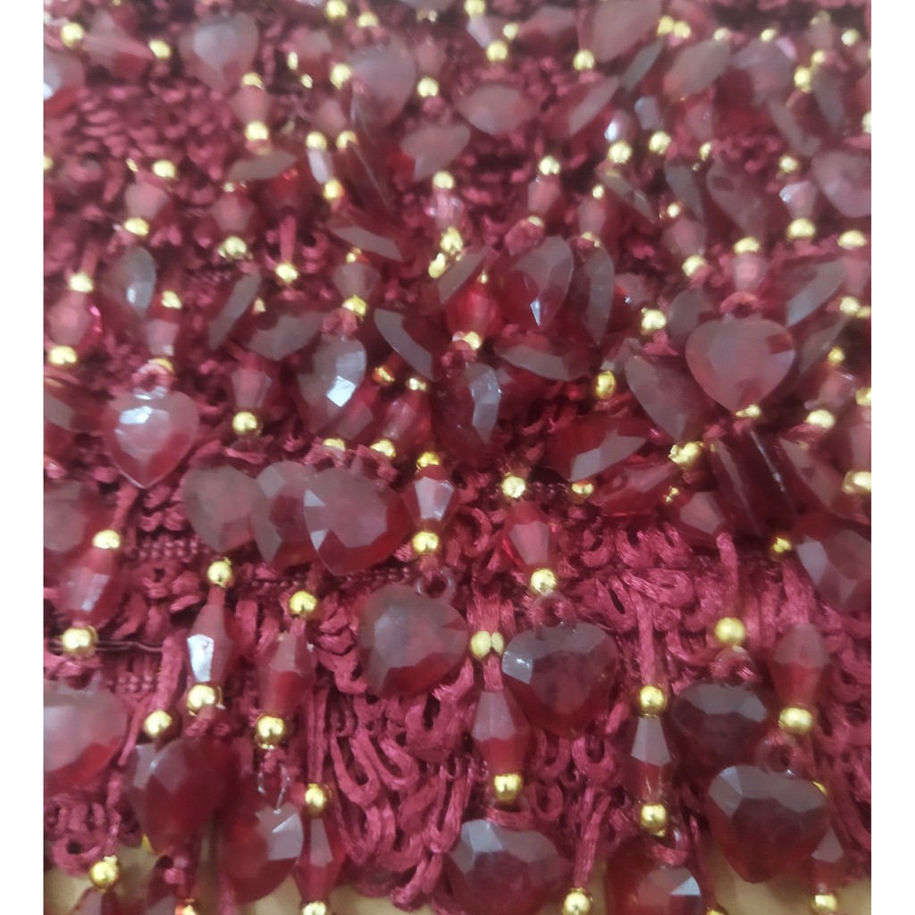 Renda Gorden Meteran/ Renda gorden kristal 1 hati/ Renda murah