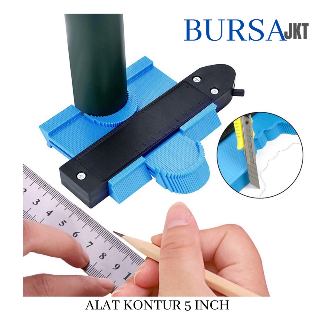 ALAT PROFIL PLASTIK KONTUR GAUGE  DUPLICATOR MARKING TOOL 5 INCH 12.5 CM