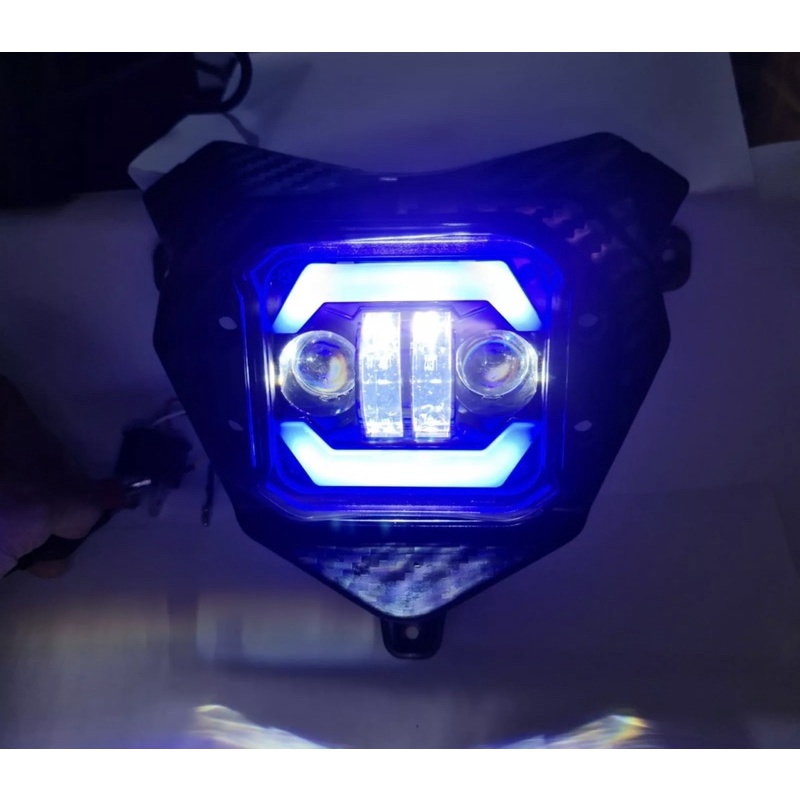 Lampu led crf plus batok carbon pnp honda crf lampu depan utama crf+batok