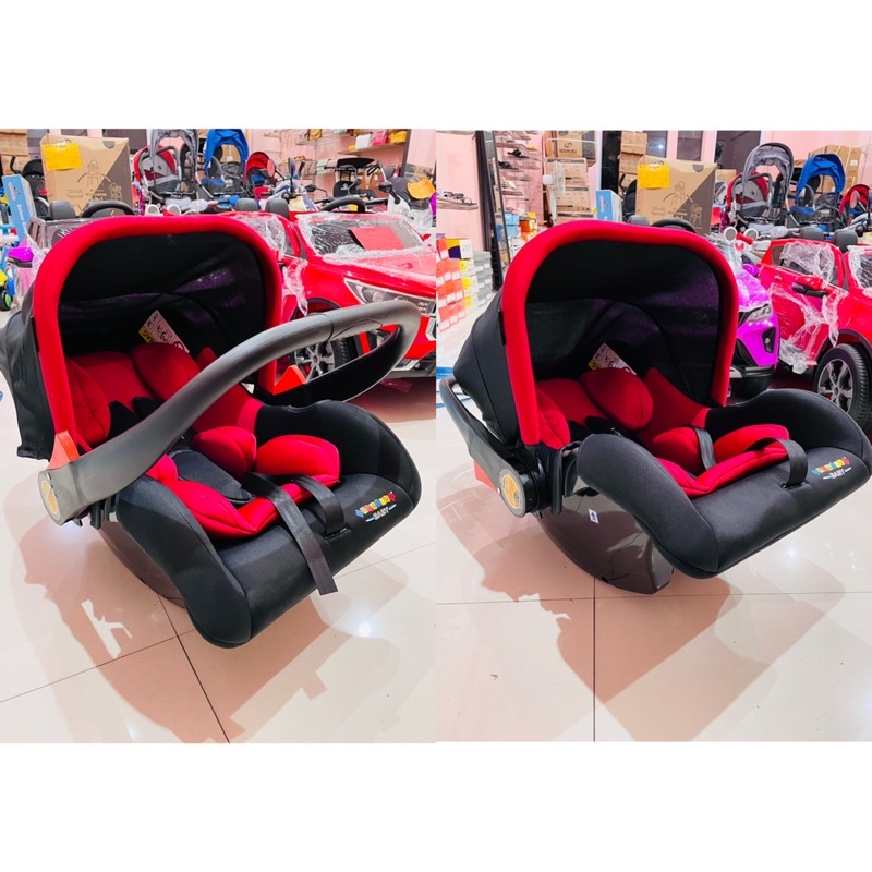 DELUXE BABY CAR SEAT WITH CANOPY PLIKO PK02B 2GO, VISTA CR002B, SB1655 spacebaby